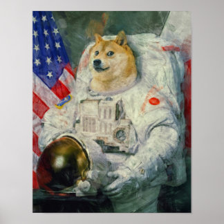 Doge painting version poster