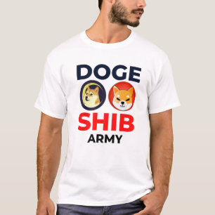 DOGE SHIB Army -- Dogecoin Shiba Inu Coin Crypto M T-Shirt