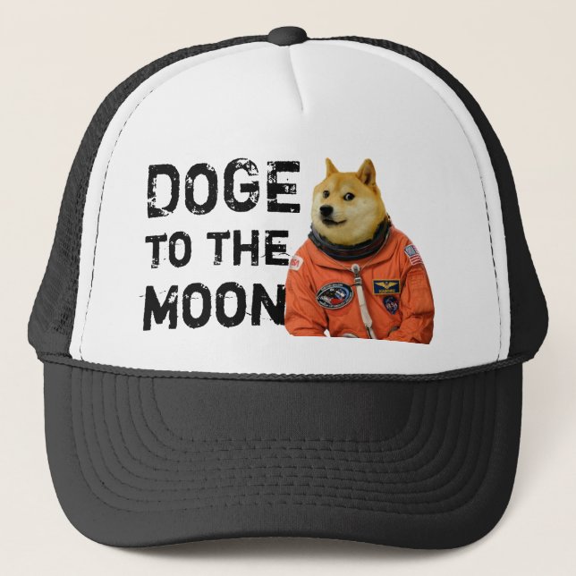 DOGE to the Moon Trucker Hat (Front)