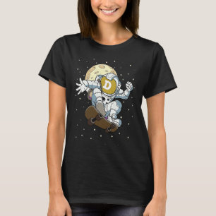 Dogecoin Astronaut  Blockchain Dogecoin To The Moo T-Shirt