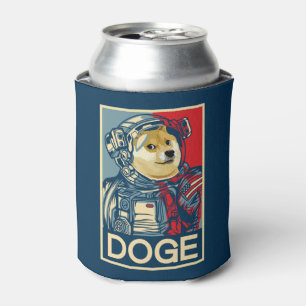 Dogecoin Astronaut Doge To The Moon Crypto Funny Can Cooler