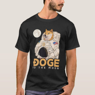Dogecoin Astronaut To The Moon Blockchain HODL Cry T-Shirt
