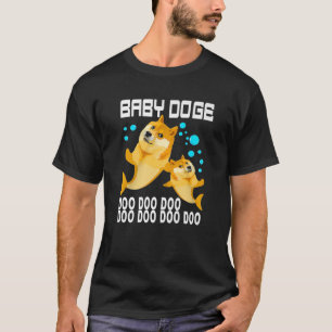 Dogecoin Baby Shark Doo Doo Funny Cryptocurrency M T-Shirt