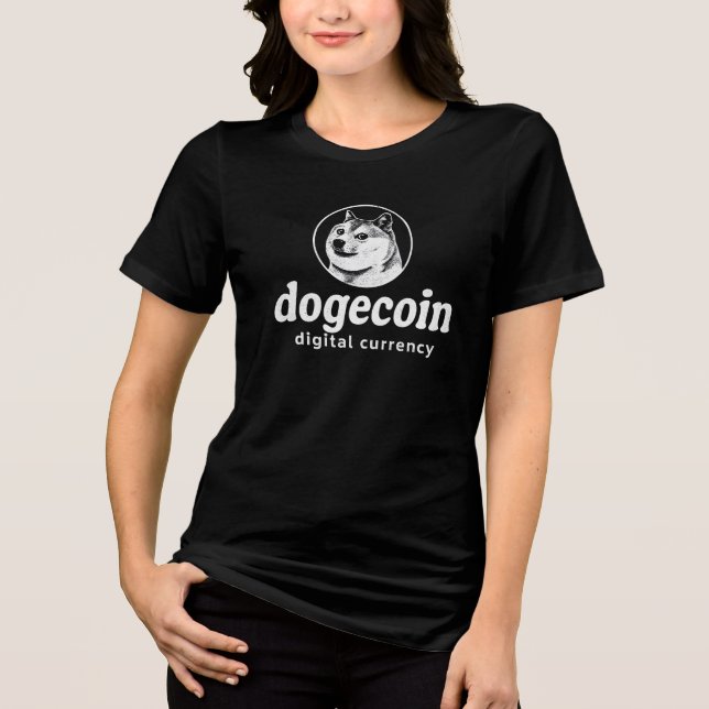 Dogecoin Digital Currency Shirt - Crypto Meme Fash (Front)