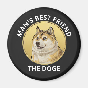 Dogecoin Dog Personalised  Magnet