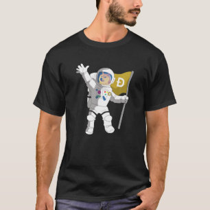 DOGECOIN DOGE COIN SHIBA INU HODL ASTRONAUT TO THE T-Shirt