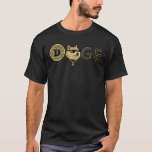 Dogecoin Doge Crypto Distressed Token Coin T-Shirt