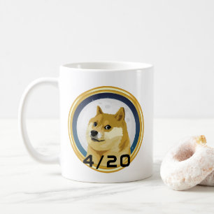 Dogecoin Doge Day 4/20 Stock Market Crypto Funny Coffee Mug