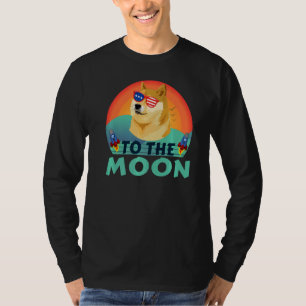 Dogecoin Doge Hodl To The Moon Crypto Meme Dogecoi T-Shirt