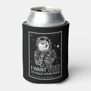 Dogecoin Doge I Want You To The Moon Crypto Funny Can Cooler