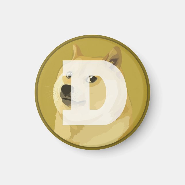 Dogecoin DOGE Magnet (Front)