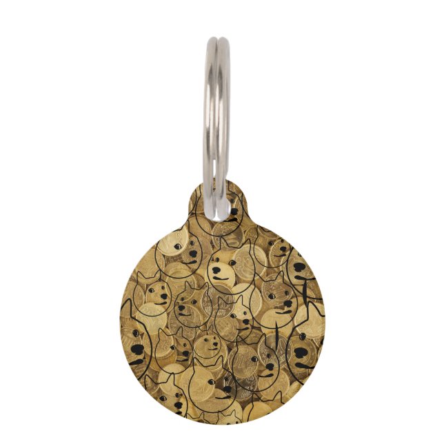 dogecoin-doge /pet id pet. pet tag (Front)