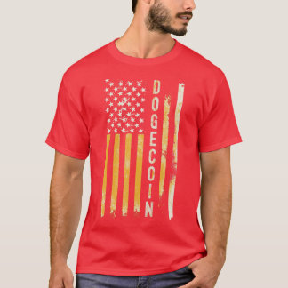 DOGECOIN Gold Flag T-Shirt