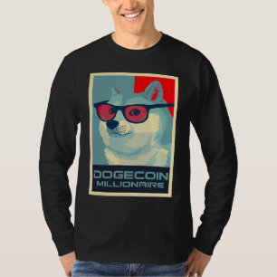 DOGECOIN Millionaire HODL Crypto SHIB Token to the T-Shirt