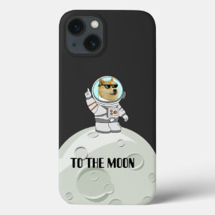 Dogecoin to the moon  iPhone 13 case