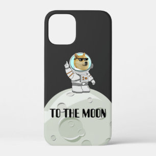 Dogecoin to the moon iPhone 12 mini case