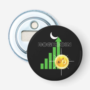 Dogecoin to the Moon Crypto Bottle Opener