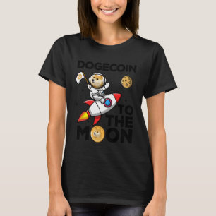Dogecoin to The Moon Funny Doge Coin HODL Crypto T-Shirt