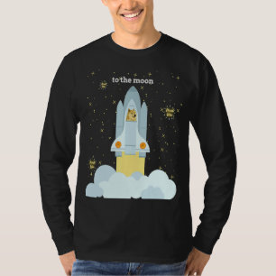 Dogecoin To The Moon Shiba Inu Meme Coin Much Wow T-Shirt