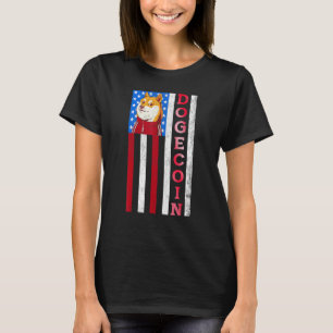 Dogecoin Us Flag Doge Cryptocurrency Crypto For Me T-Shirt