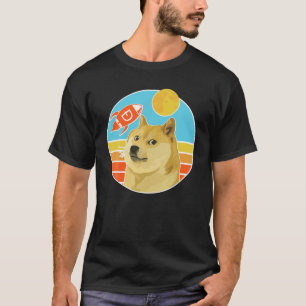 Dogecoin Vintage Crypto Dog T-Shirt