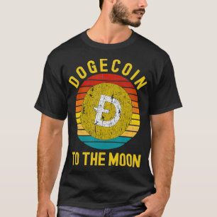 Dogecoin Vintage Retro Cryptocurrency Lover To Th T-Shirt