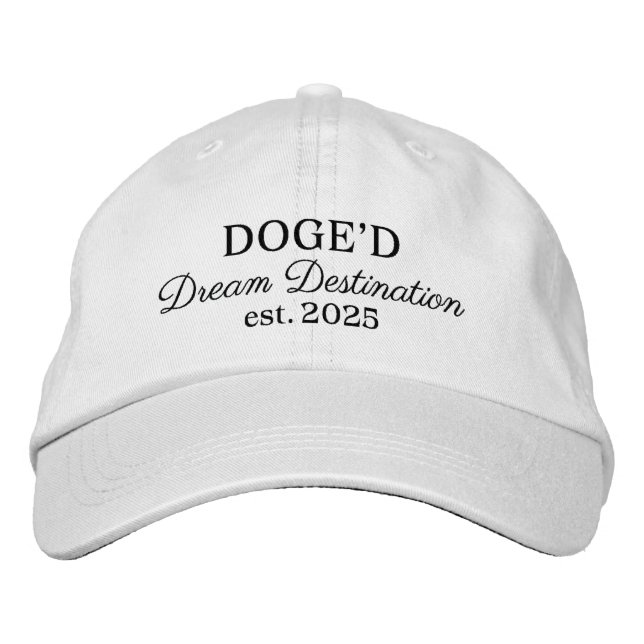 DOGE'D Dream Destination Embroidered Hat (Front)