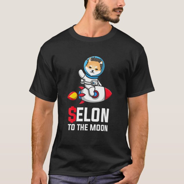 Dogelon Mars To The Moon, Elon Digital Coin Asset T-Shirt (Front)