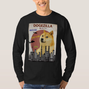 Dogezilla T- Funny Doge Memes Shiba Inu Dog T-Shirt