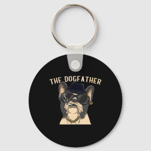 Dogfather - Frenchie Dad Mafia French Bulldog Gang Key Ring