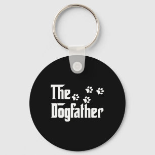 Dogfather T Shirt Dad Fathers Day Gift Dog Lover Key Ring