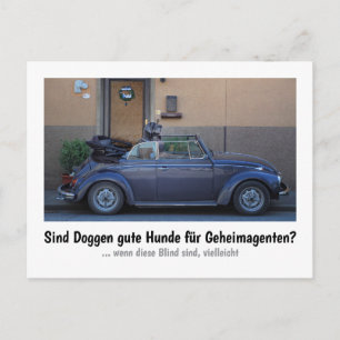 Dogge: der Hund für Geheimagenten Postcard