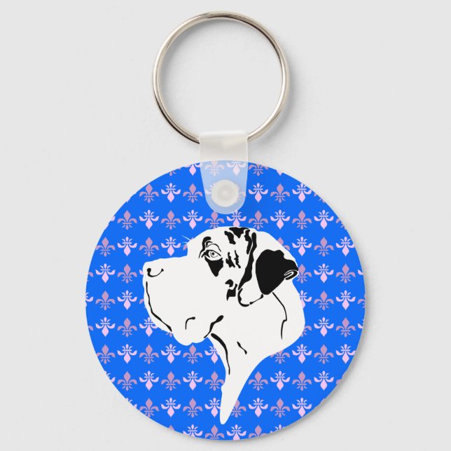 Dogge Schlüsselanhänger Key Ring (Front)