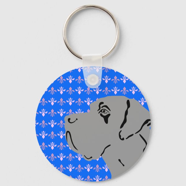 Dogge Schlüsselanhänger Key Ring (Front)