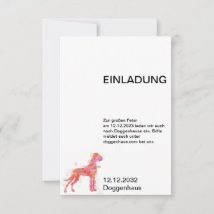 Doggen Invitation cards