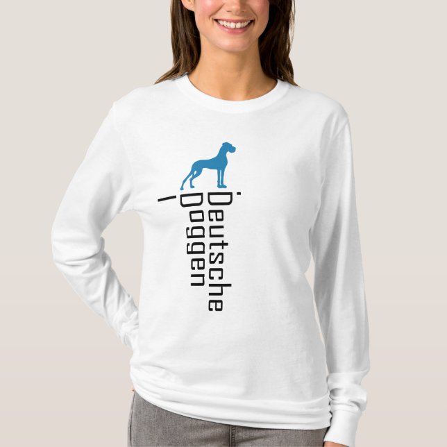 Doggen Kapuzenpullover T-Shirt (Front)