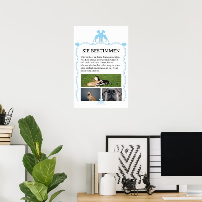 Doggen Poster zum selbst gestalten  (Home Office)