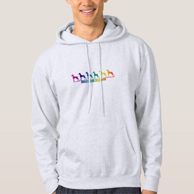 Doggen rainbow hoodie (Front)