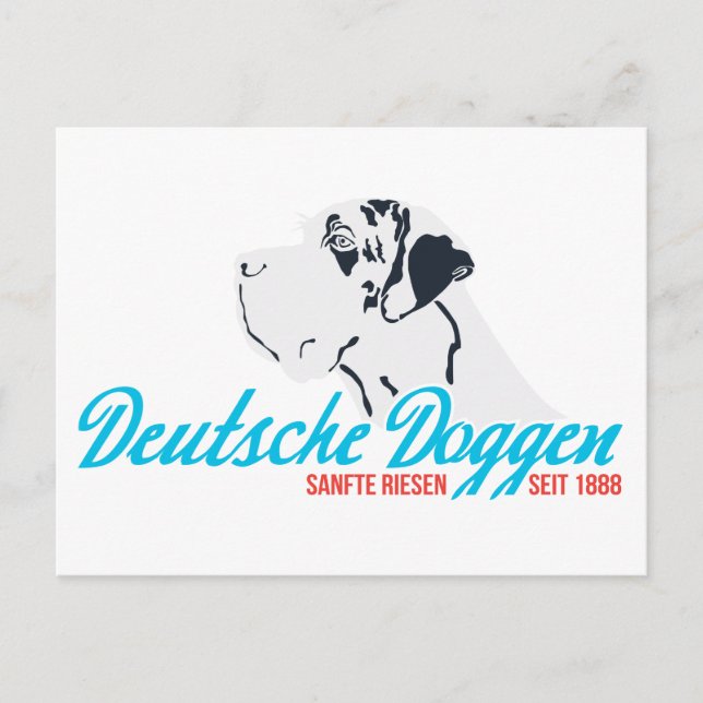 Doggen, seit 1888 postcard (Front)