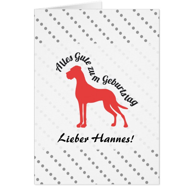 Doggenkarte beschriftet (Front)