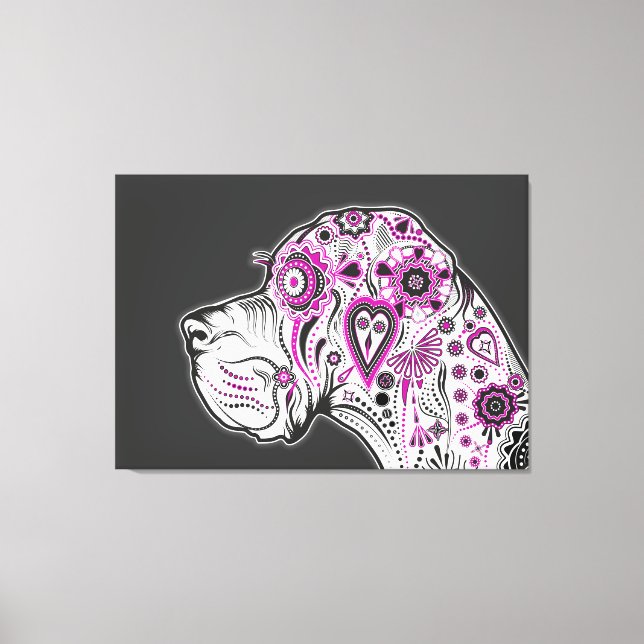 Doggenwand! Canvas Print (Front)