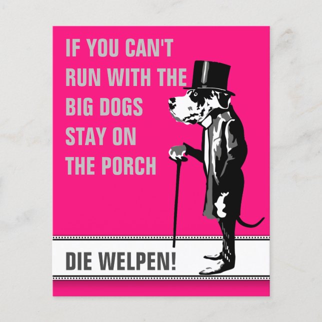 Doggenwelpen Flyer für Hundezüchter  (Front)