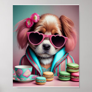 Doggie and Cookies Artwork Fusion Print