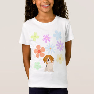 Doggie and Flowers T-Shirt