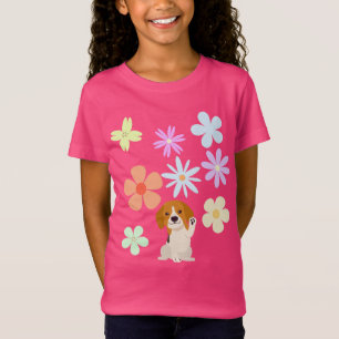 Doggie and Flowers T-Shirt