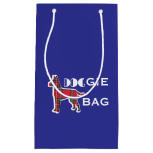 Doggie Bag Red Plaid Blue Bag