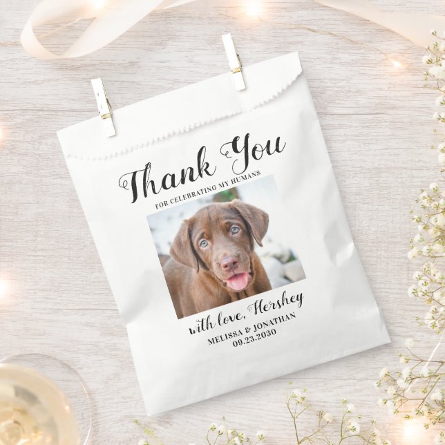 Doggie Bag Thank You Biscuit Bar Pet Treat Wedding (Clipped)