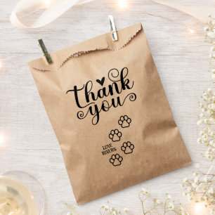 Doggie Bag Thank You Favours for Wedding Guest
