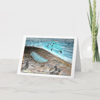 Doggie Beach Party Greeting Card