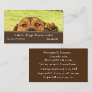 Doggie Daycare Services Business Card